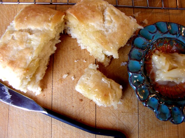 Banana Biscuits with Honey Butter